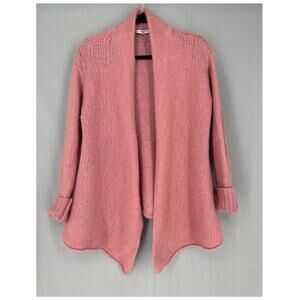 MM Lafleur Cardigan Sweater Womens XS Small Pink Frederick Fine Alpaca Yak Cozy